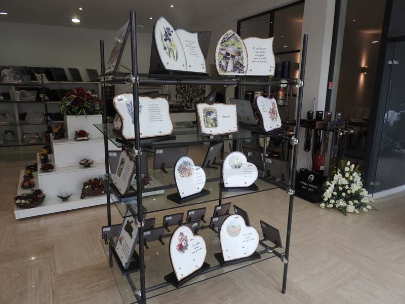 Pompes funebres Altoviti realisation plaque